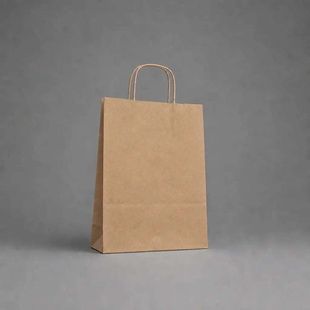 Show details for FSC® Twisted Handle Kraft Paper Bags - Plain