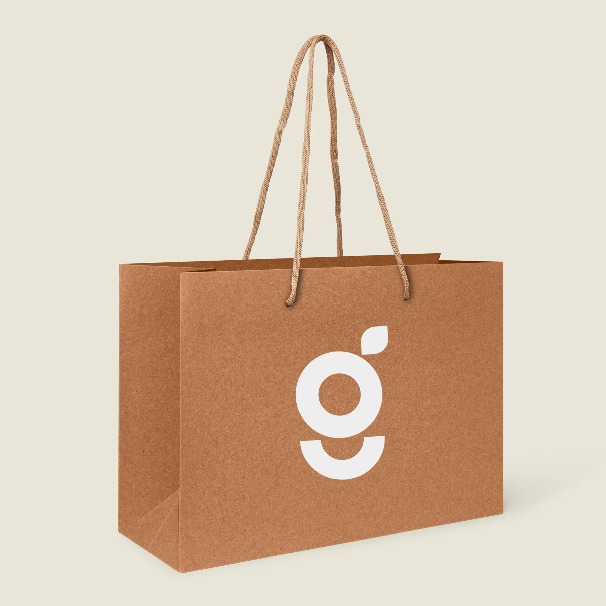 Show details for FSC® Fast Track Luxury Kraft Paper Bags with Rope Handles