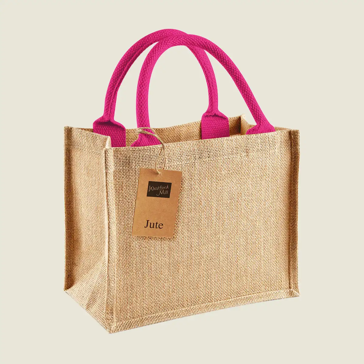 Show details for Westford Mill Jute Mini Gift Bag (W412)