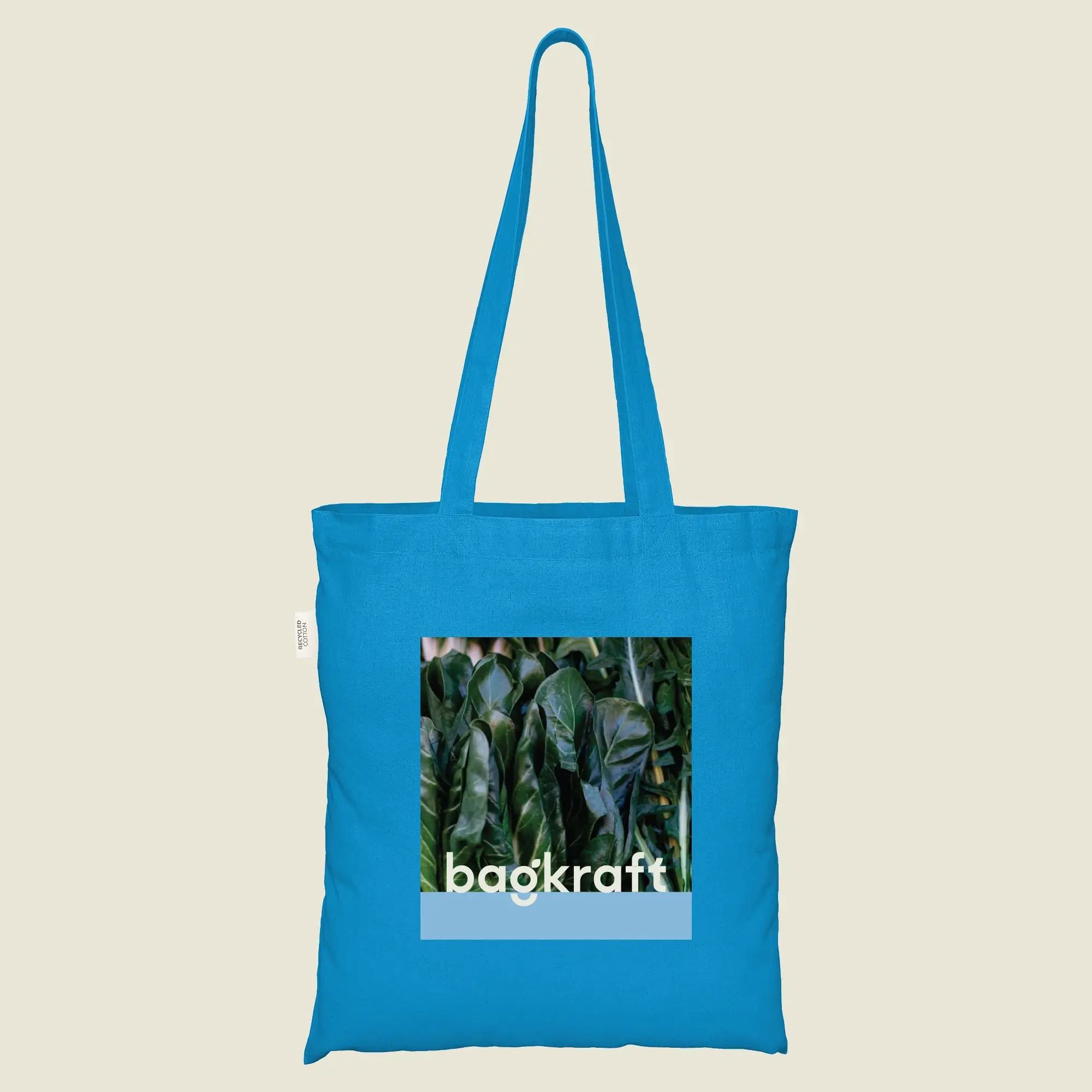 Show details for Coloured Recycled Cotton Bags - Full Colour Print - st
