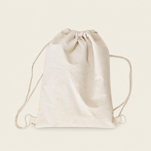 Show details for 5oz Recycled Natural Cotton Drawstring Bags - Plain