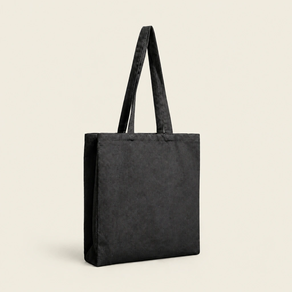 Show details for Black Canvas Tote Bags