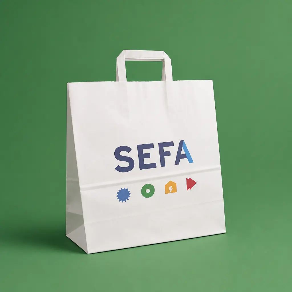 Show details for Bespoke Flat Handle Paper Bags