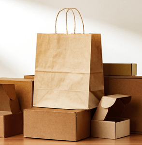 Show details for Copy of FSC® Twisted Handle Kraft Paper Bags - Plain