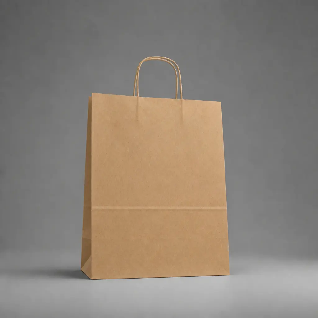 Show details for FSC® Twisted Handle Kraft Paper Bags - Plain