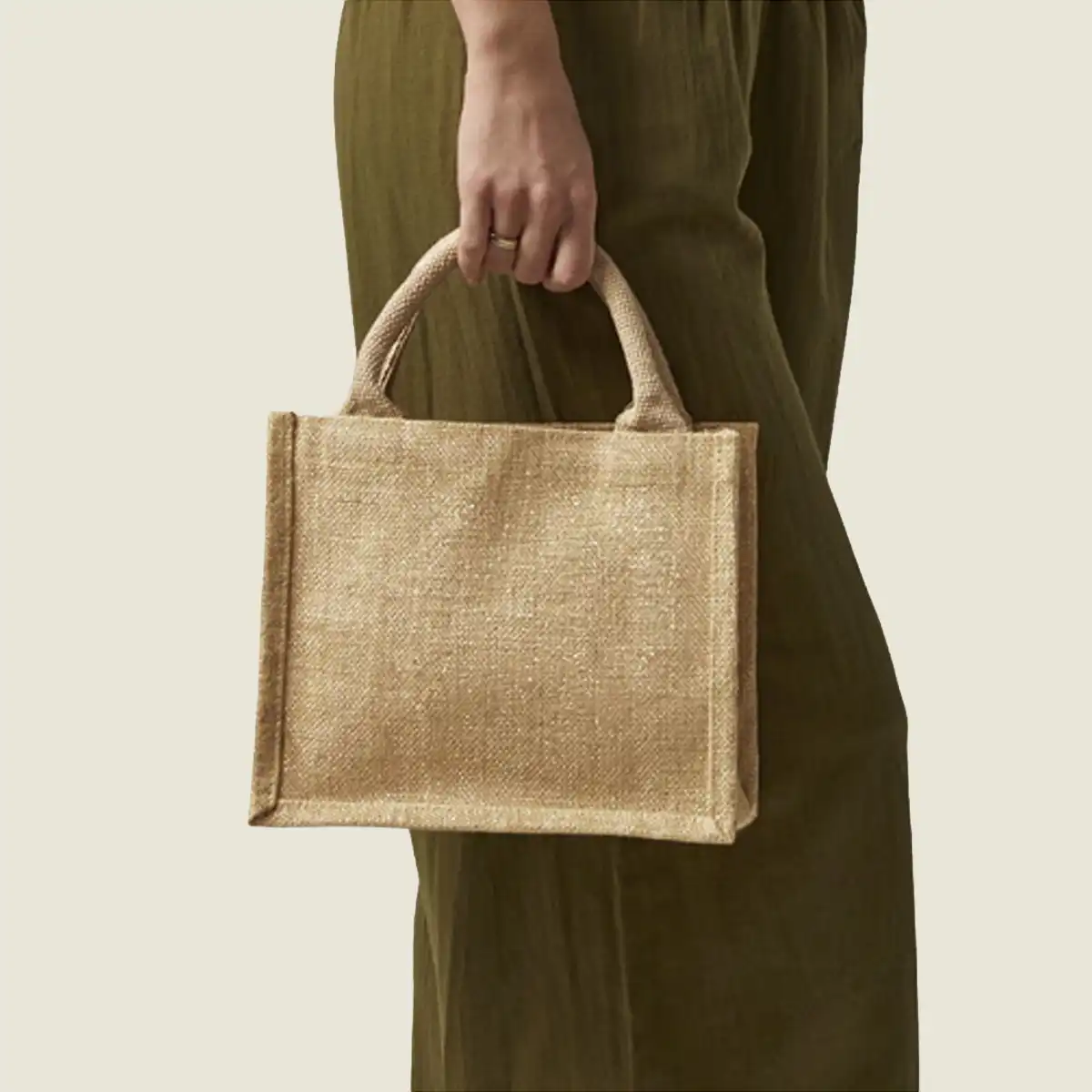 Show details for Westford Mill Shimmer Jute Mini Gift Bag (W431)