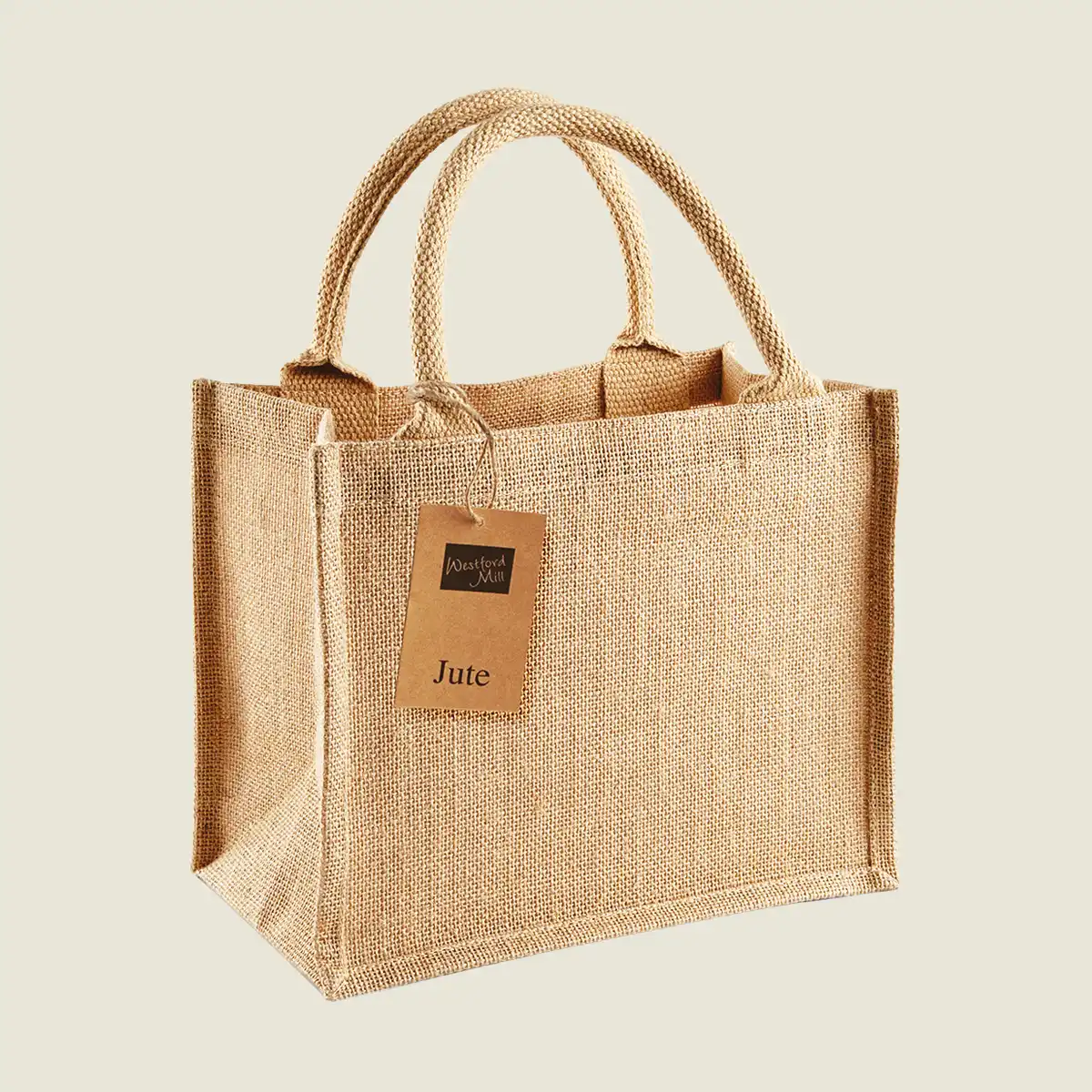 Show details for Westford Mill Jute Mini Gift Bag (W412)