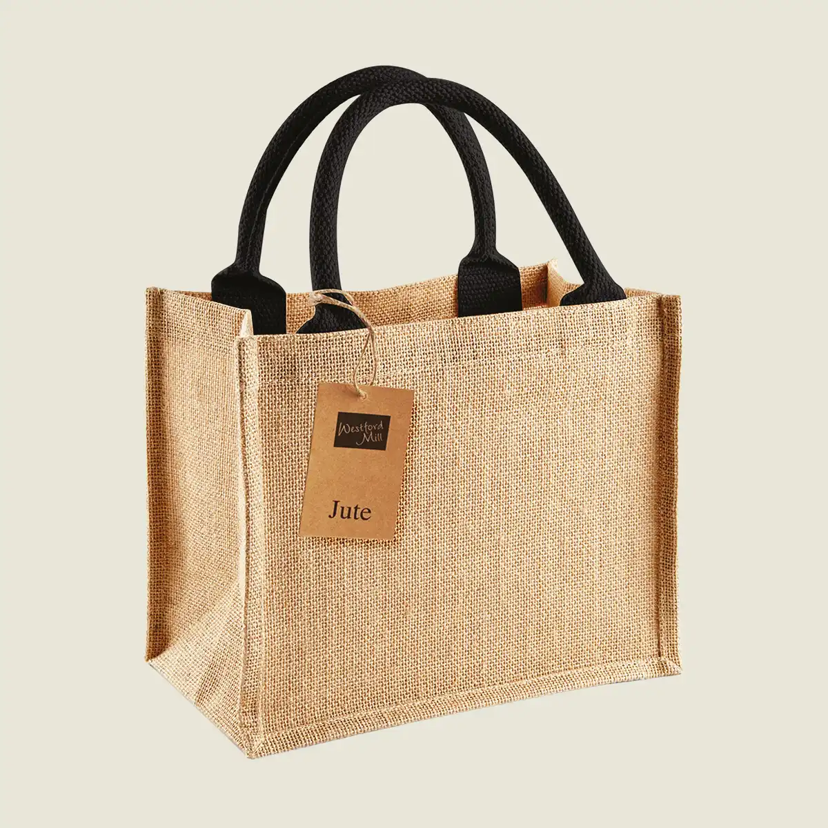Show details for Westford Mill Jute Mini Gift Bag (W412)