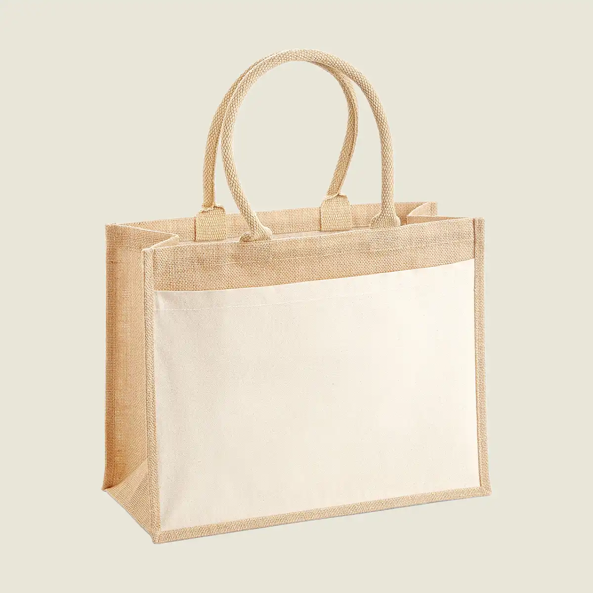 Show details for Westford Mill Pocket Jute Shopper (W427)