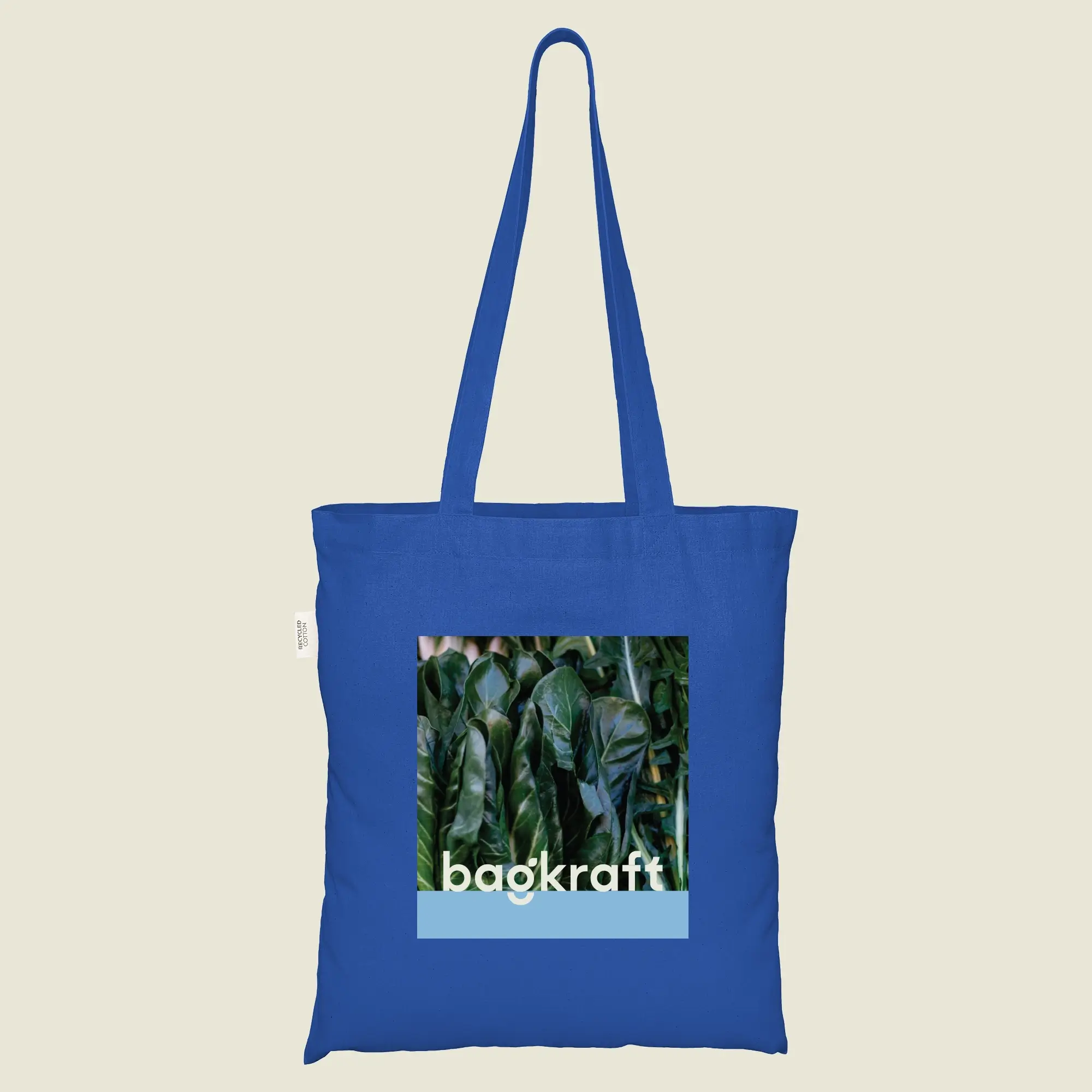 Show details for Coloured Recycled Cotton Bags - Full Colour Print