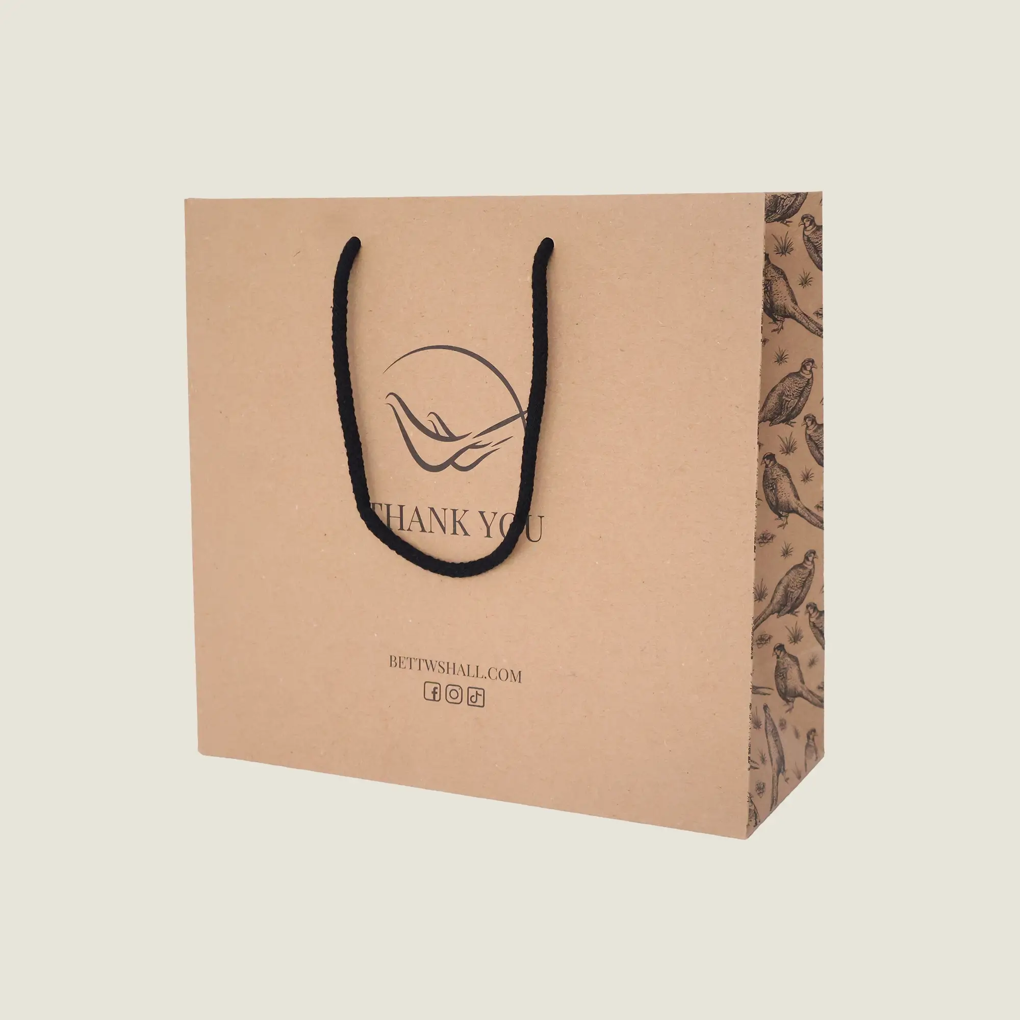 Show details for Bespoke Luxury Natural Kraft Paper Bags