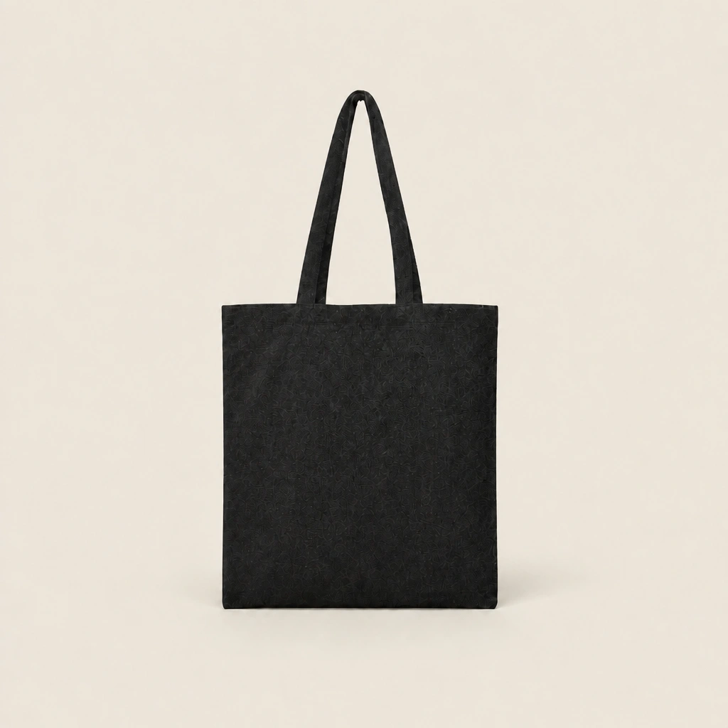 Show details for Black Canvas Tote Bags