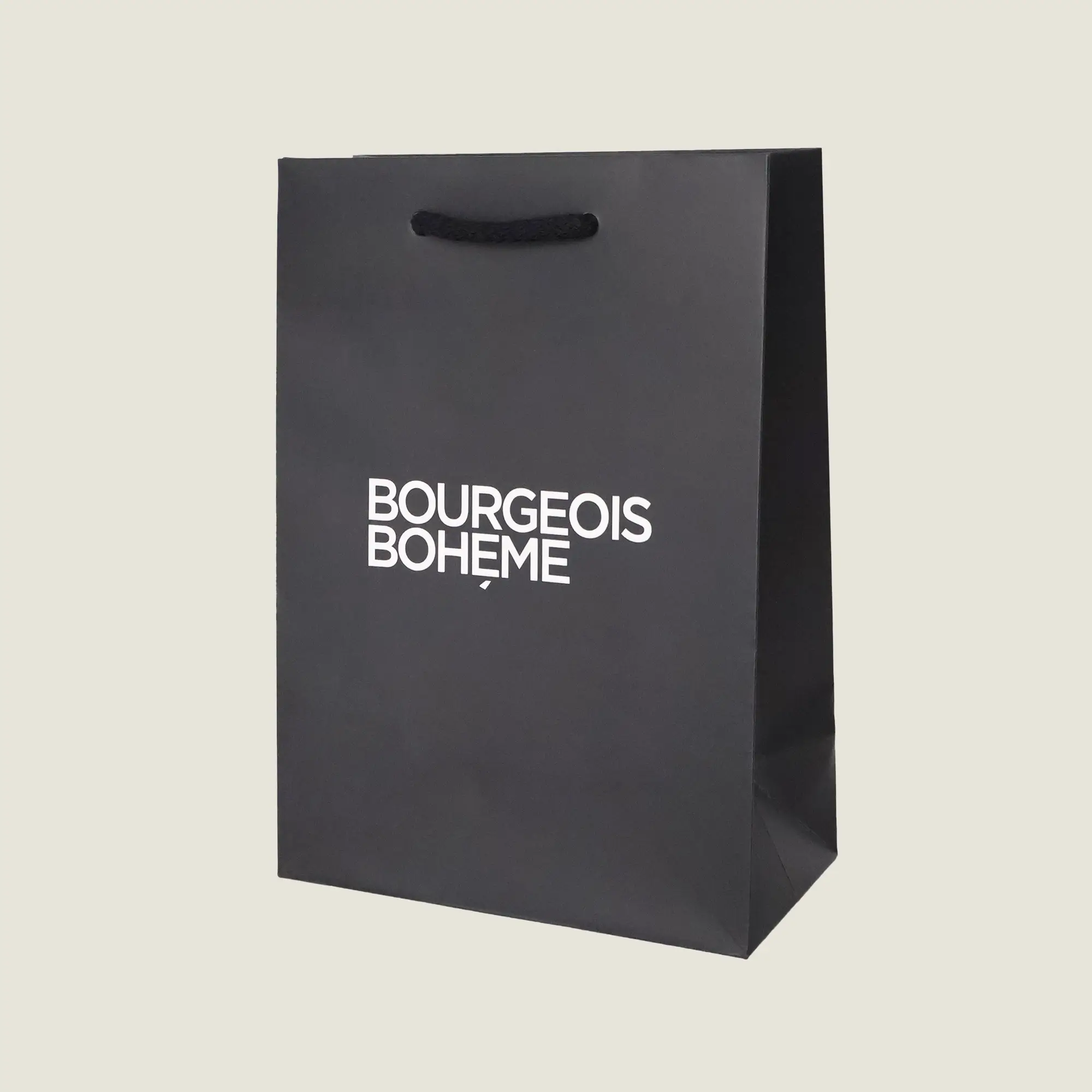 Show details for Bespoke Luxury Black Dyed Paper Bags