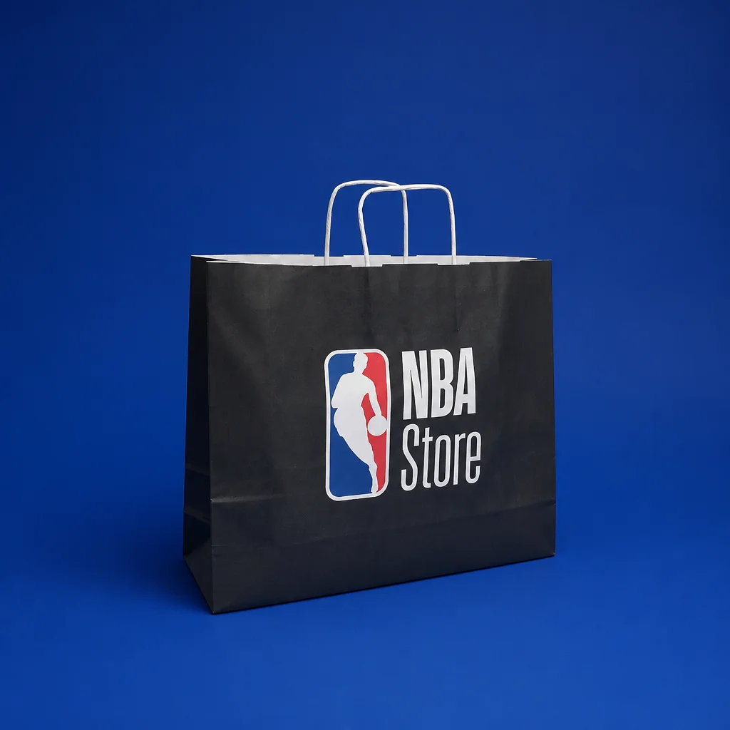 Show details for Bespoke Twisted Handle Paper Bags - Flexo Print