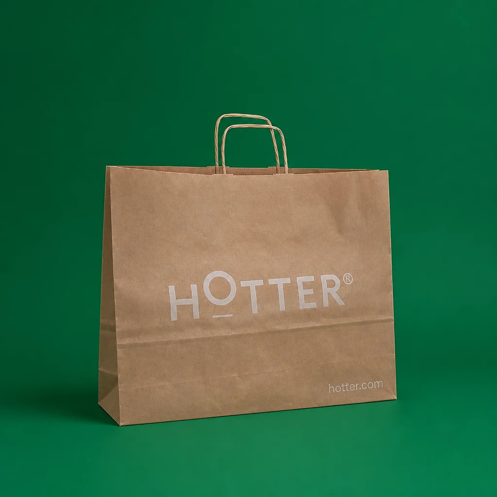 Show details for Bespoke Twisted Handle Paper Bags - Flexo Print
