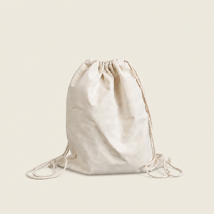 Show details for 5oz Recycled Natural Cotton Drawstring Bags - Plain