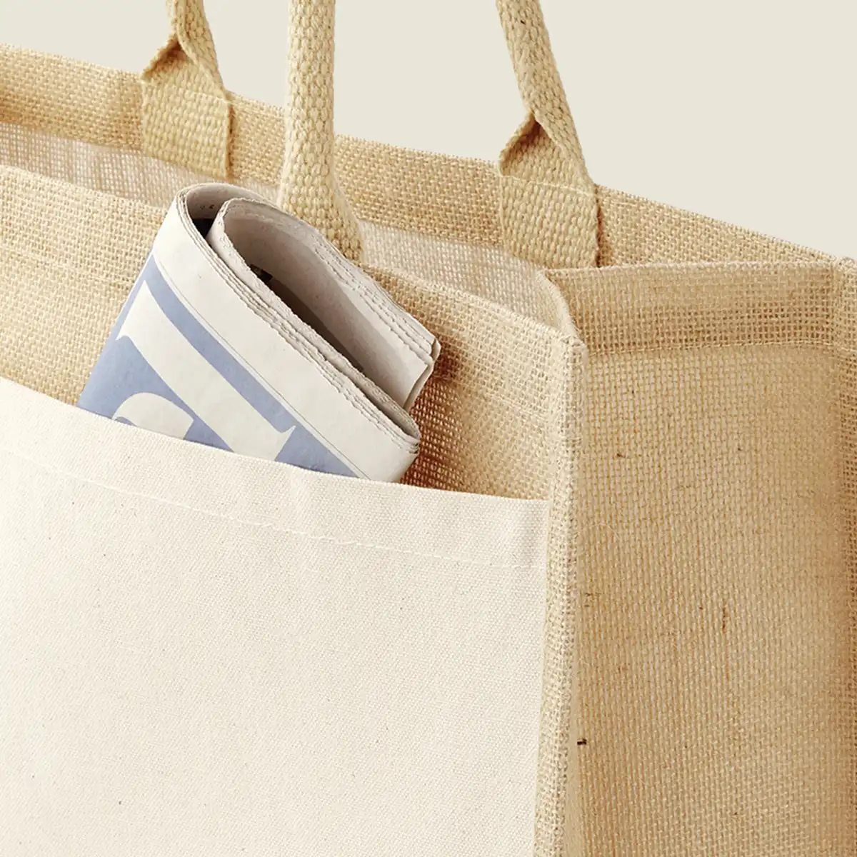 Show details for Westford Mill Pocket Jute Shopper (W427)