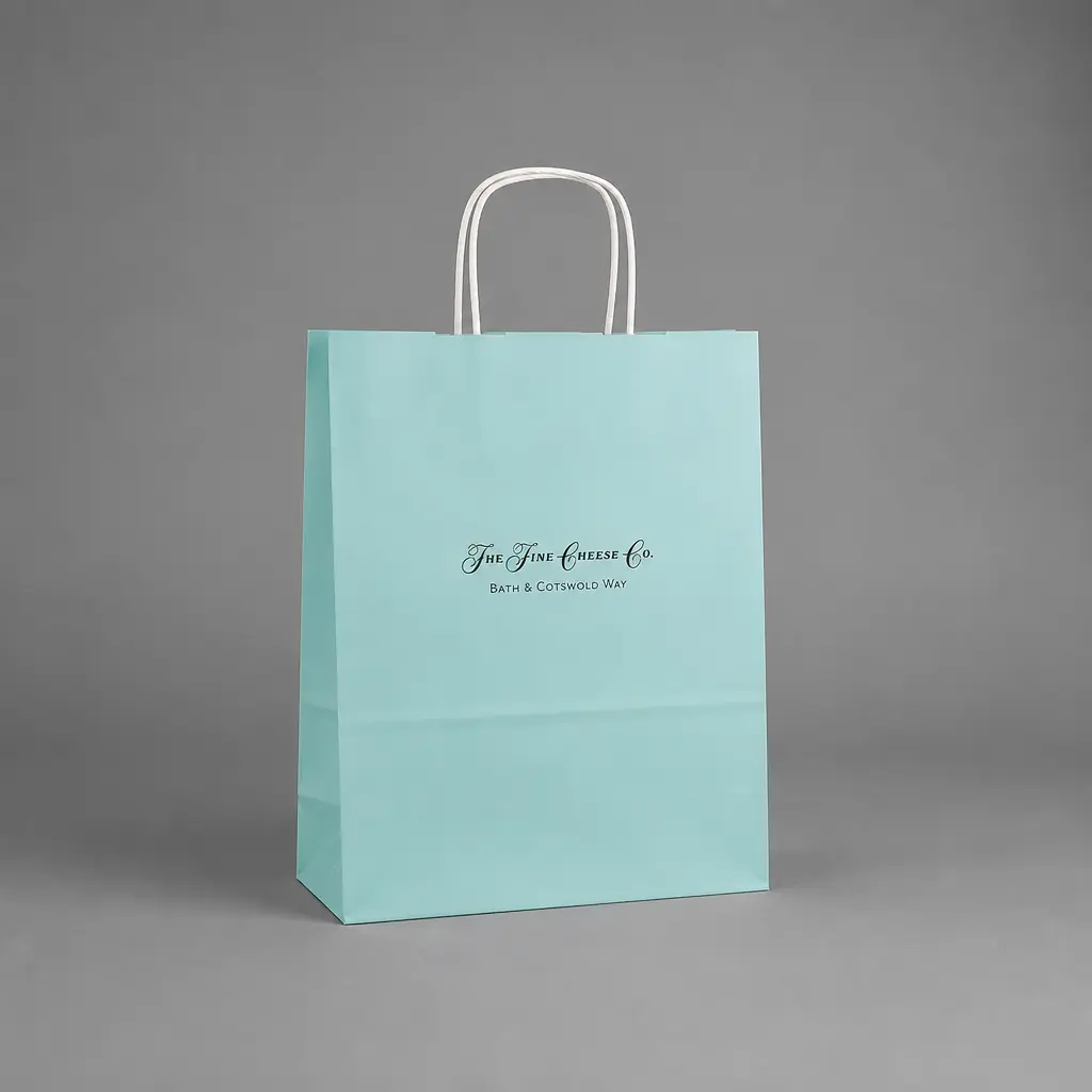 Show details for Bespoke Twisted Handle Paper Bags - Flexo Print