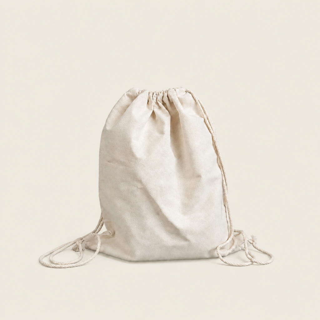 Show details for 5oz Recycled Natural Cotton Drawstring Bags - Plain