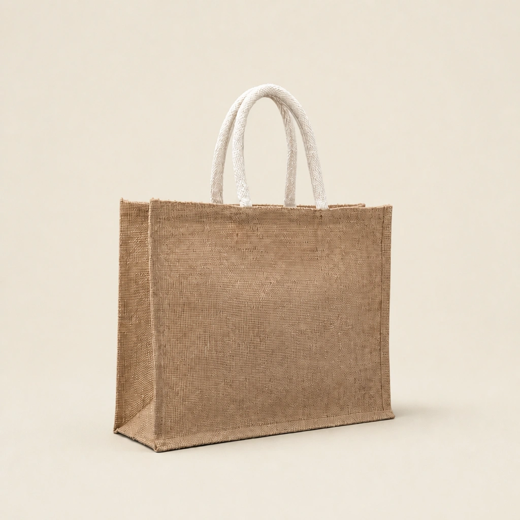 Show details for Natural Jute Bags - Plain