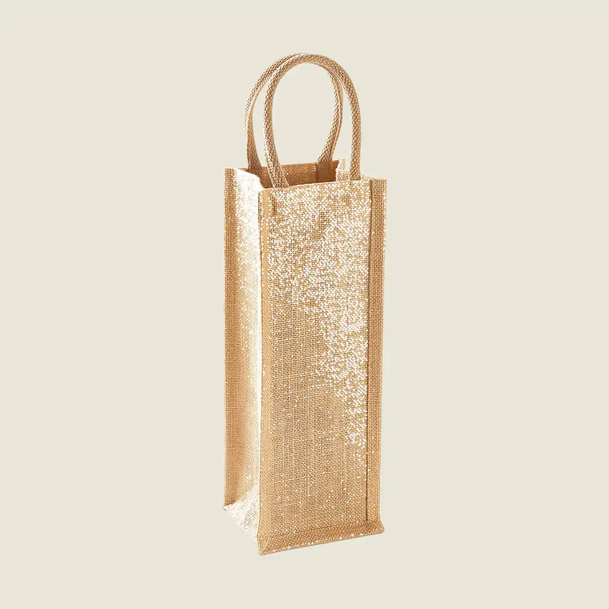 Show details for Westford Mill Shimmer Jute Bottle Bag (W433)