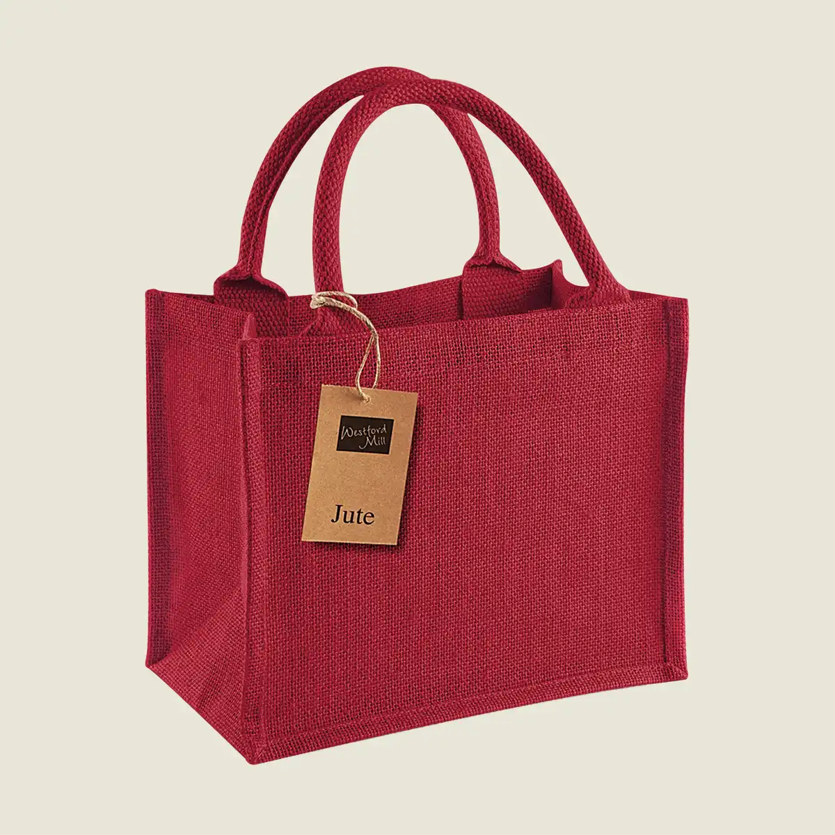 Show details for Westford Mill Jute Mini Gift Bag (W412)