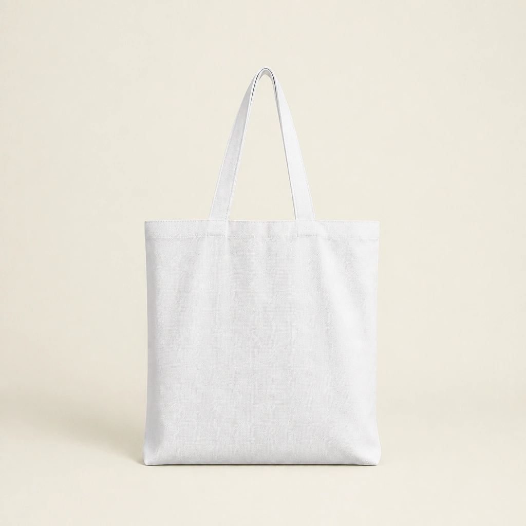 Show details for White Canvas Tote Bags