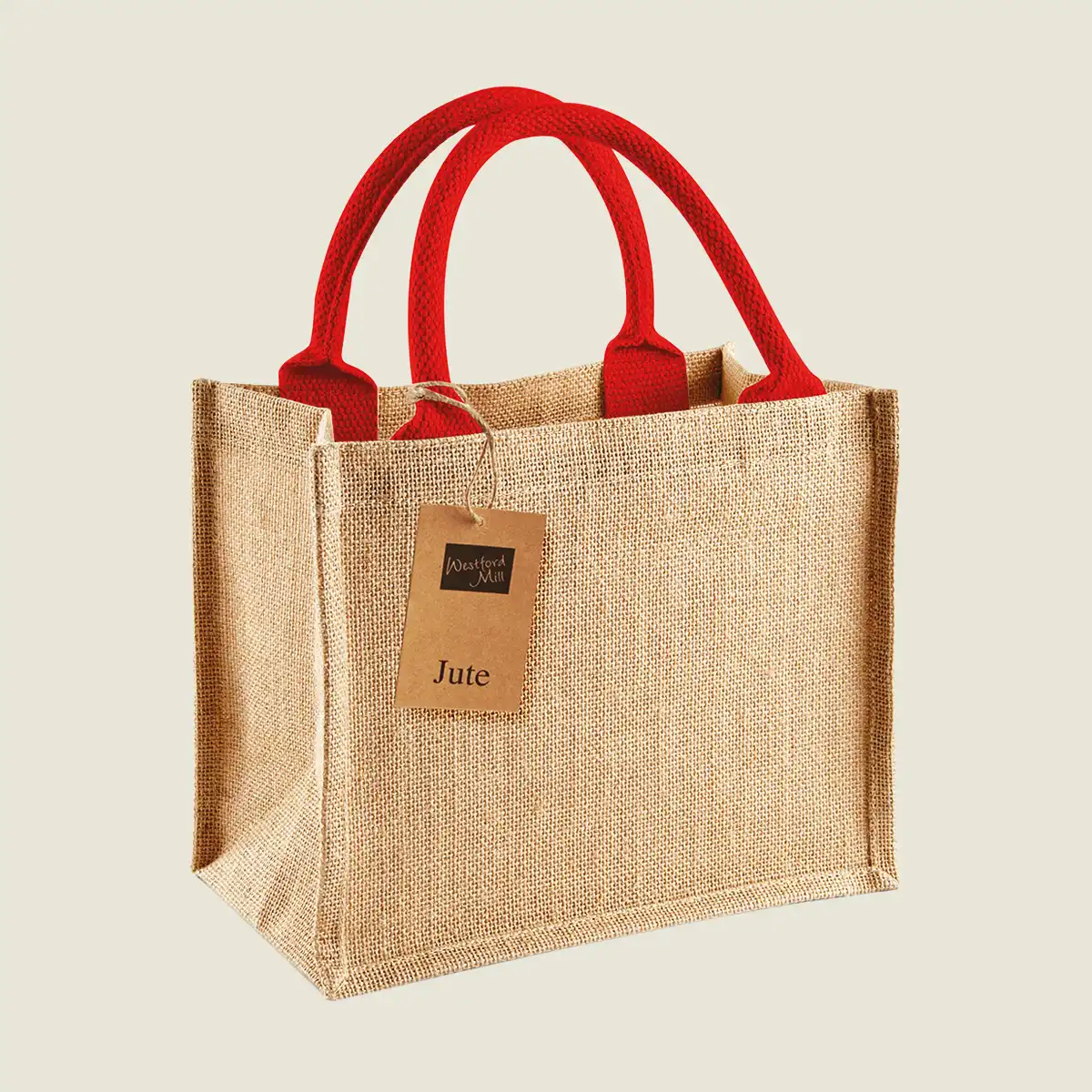 Show details for Westford Mill Jute Mini Gift Bag (W412)