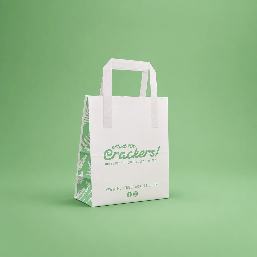 Show details for Bespoke Flat Handle Paper Bags