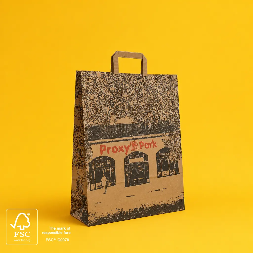 Show details for Bespoke Flat Handle Paper Bags