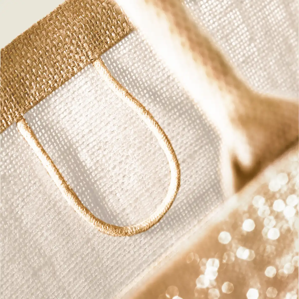 Show details for Westford Mill Shimmer Jute Shopper (W437)