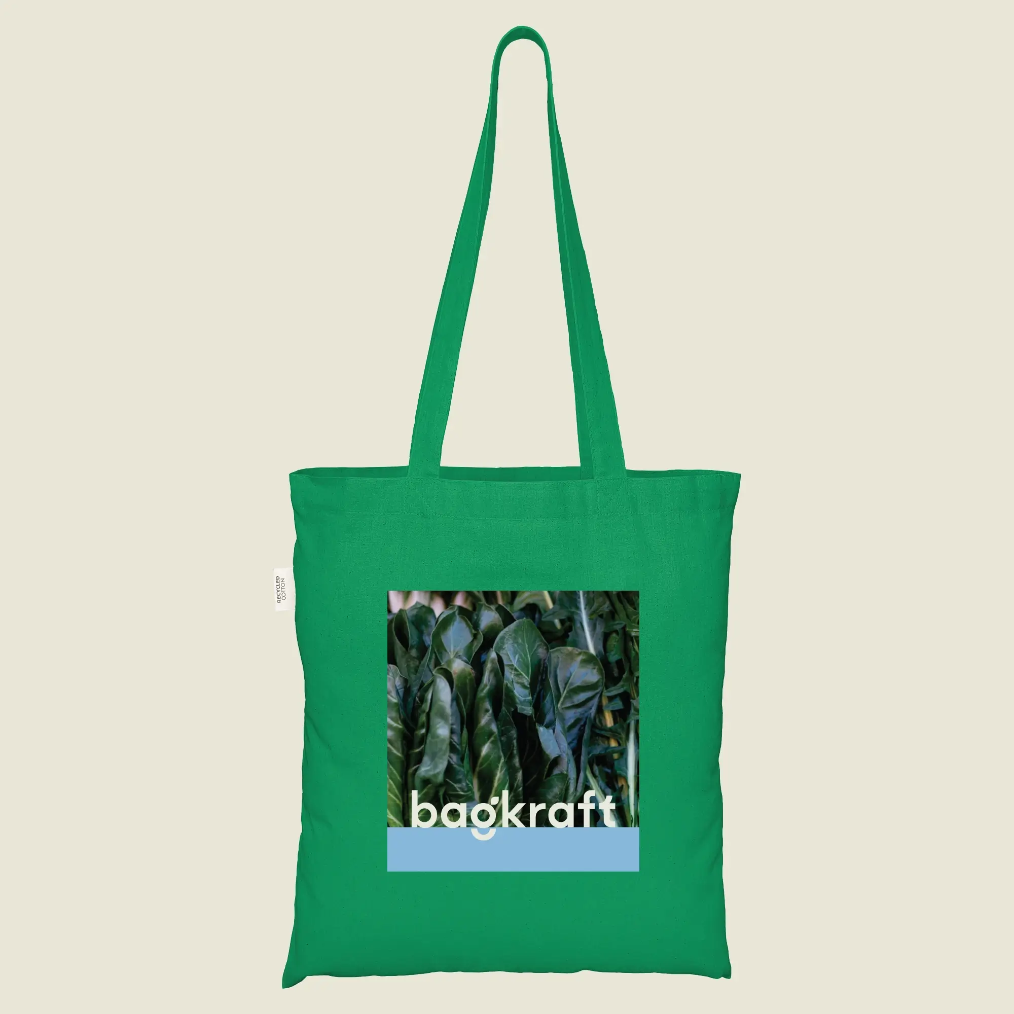 Show details for Coloured Recycled Cotton Bags - Full Colour Print