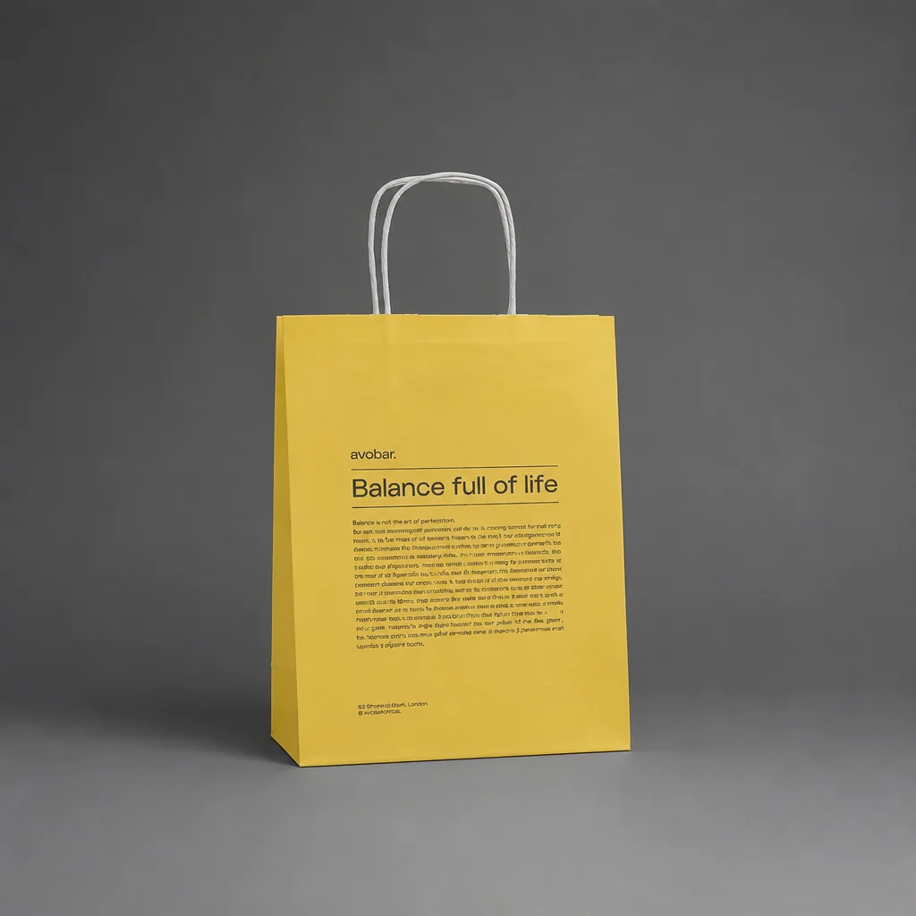 Show details for Bespoke Twisted Handle Paper Bags - Flexo Print