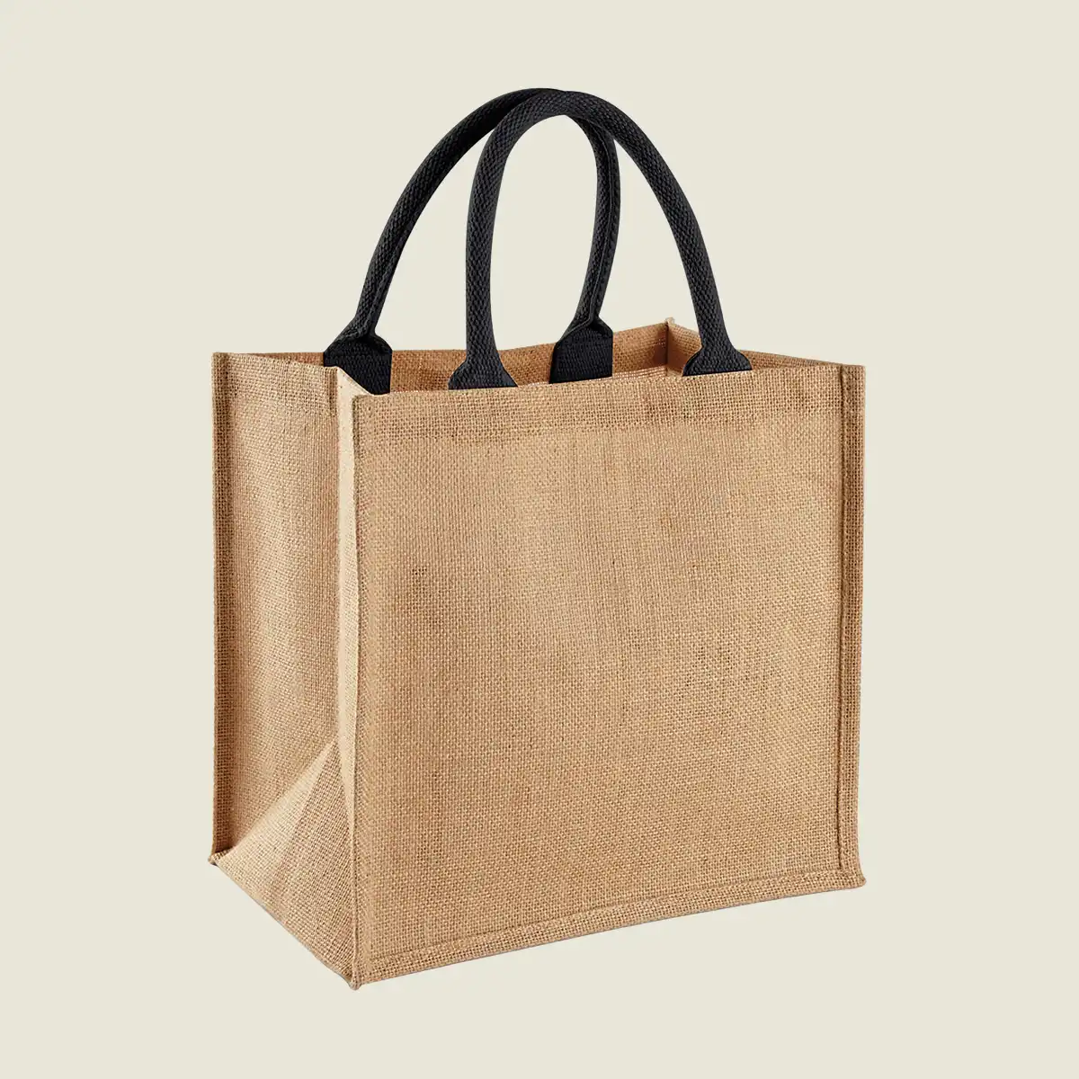 Show details for Westford Mill Jute Midi Tote Bag (W413) - Upload