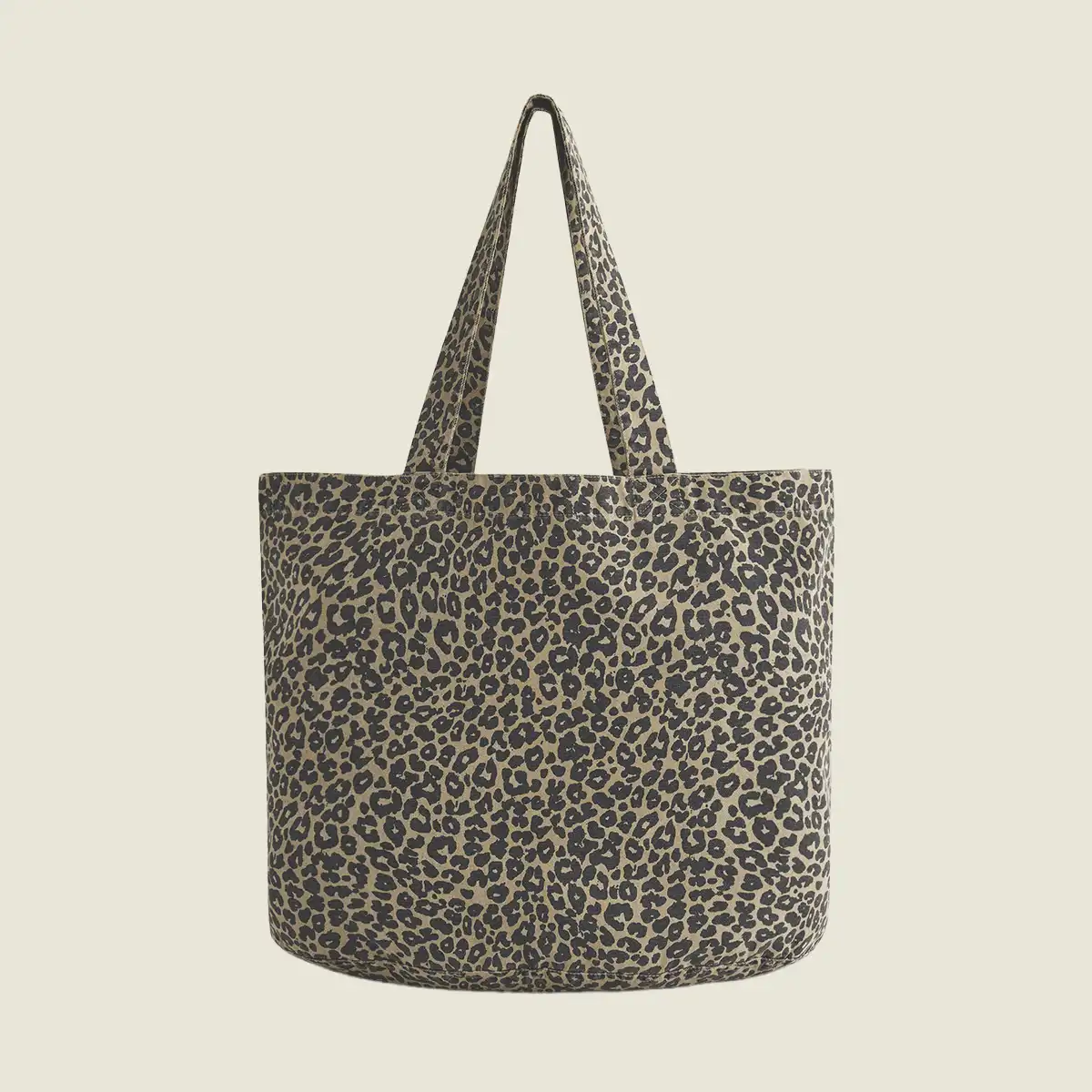 Show details for Westford Mill Leopard Print Canvas Shopper (W335)